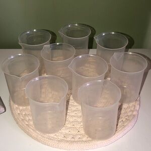 Set of Clear Plastic Beakers